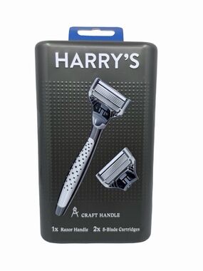 Harry’s Craft Handle Shaving Set - 1 Handle / 2 Five Blade Cartridges
